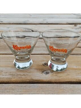 Kahlua dessert glasses Coffee Liqueur Glass Set 2